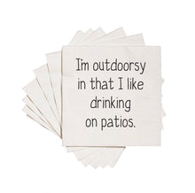 Load image into Gallery viewer, I&#39;m Outdoorsy Cocktail Napkins