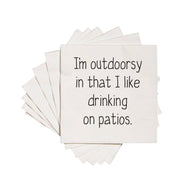 I'm Outdoorsy Cocktail Napkins