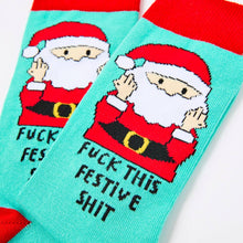 Load image into Gallery viewer, Unisex Fuck This Festive Shit Socks