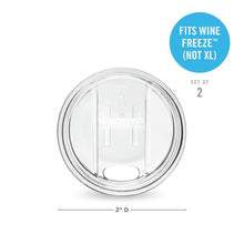 Load image into Gallery viewer, Wine FREEZE™ Travel Lids for Cooling Cups - Set of 2