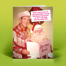 Load image into Gallery viewer, Funny Christmas Card – LET'S HELP SANTA