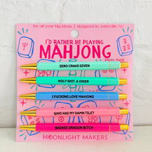 Load image into Gallery viewer, I'd Rather Be Playing Mahjong - Pen Set - Funny Gift