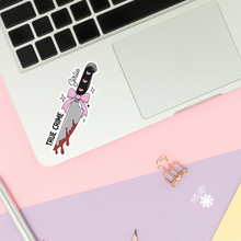 Load image into Gallery viewer, True Crime Girlie Knife Stickers / Bookish Stickers / Book