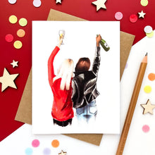 Load image into Gallery viewer, Girlfriend Cheers Wine | Friendship Card