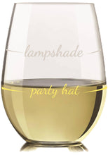 Load image into Gallery viewer, Party Hat Wine Glass | Stemless | Funny | Tumbler