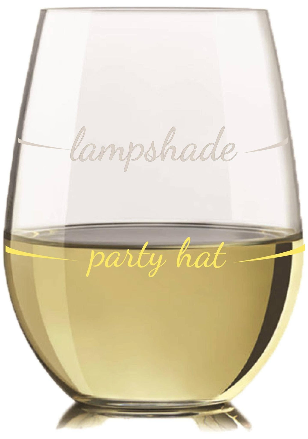 Party Hat Wine Glass | Stemless | Funny | Tumbler