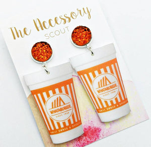 Scout Celebration Whataburger Drink Dangle Earrings