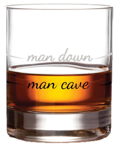 Man Cave Tumbler | Mens Gifts | Glassware | Bourbon