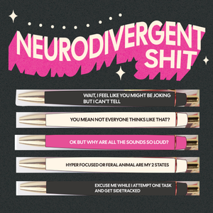 Neurodivergent Shit Pen Set