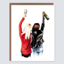 Load image into Gallery viewer, Girlfriend Cheers Wine | Friendship Card