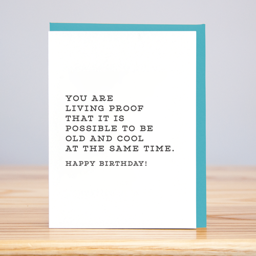 Living Proof Birthday (Letterpress)