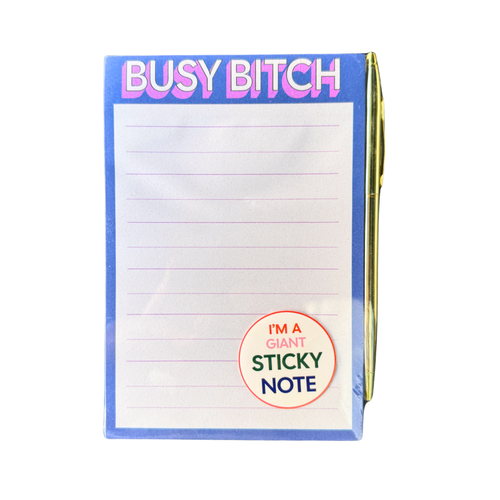 Busy Bitch Notepad STICKY Note