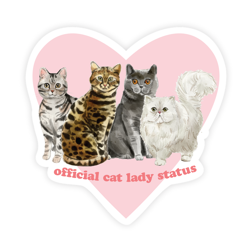 Official Cat Lady Status Magnet