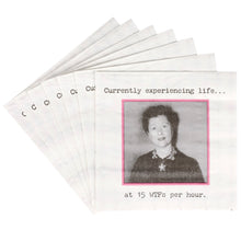 Load image into Gallery viewer, Experiencing Life Per Hour Beverage Napkin