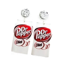 Load image into Gallery viewer, Scout Celebration Diet Dr. Pepper Earrings