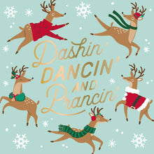 Load image into Gallery viewer, Funny Christmas Cocktail Napkins | Prancin Gold Foil - 20ct
