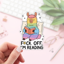 Load image into Gallery viewer, Fuck Off Im Reading Stickers / Bookish Stickers / Book Lover