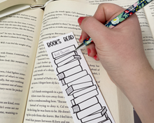 Load image into Gallery viewer, Books Read Book Tracker Bookmark