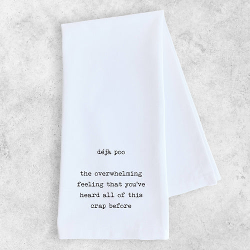 Deja Poo - Tea Towel