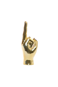 Gold Middle Finger Tabletop-9" Tall