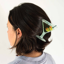 Load image into Gallery viewer, Large Martini Hair Claw Clip