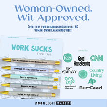 Load image into Gallery viewer, Work Sucks - Funny Pen Set - Office Humor, Gift for Coworker