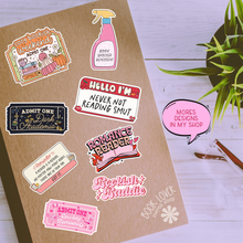 Load image into Gallery viewer, Smells Like Hockey Romance Stickers / Bookish Stickers