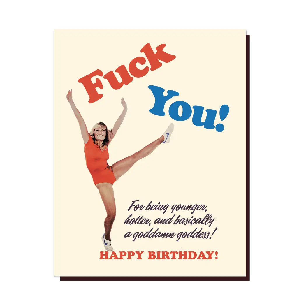 FU GIRL Birthday Card