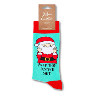 Unisex Fuck This Festive Shit Socks