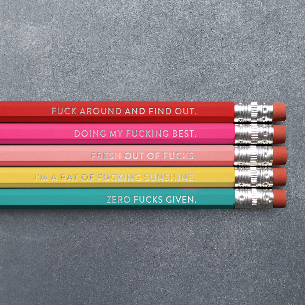 Fuck Variety Pack - Pencil Pack of 5