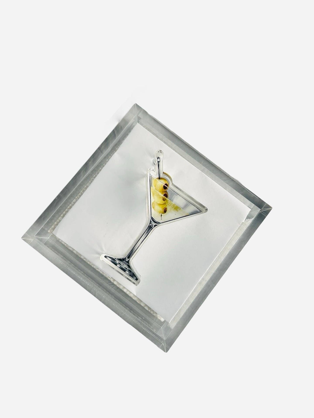 Acrylic Napkin Weight - Martini