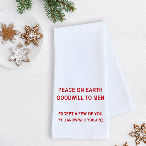 Goodwill To Men - Holiday Tea Towel