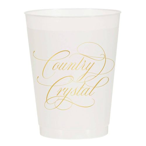 Country Crystal Frosted Cups