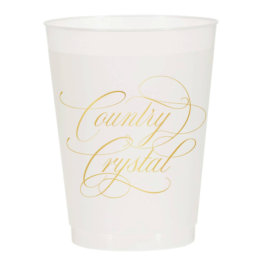 Country Crystal Frosted Cups