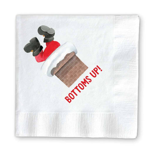 BOTTOMS UP CHRISTMAS NAPKINS