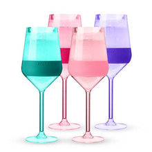 Load image into Gallery viewer, Wine FREEZE™ Stemmed Cooling Cups - Tinted Colors - Set of 4