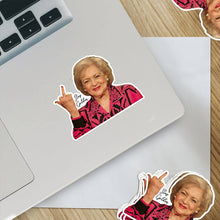 Load image into Gallery viewer, Stay Golden Middle Finger Sticker
