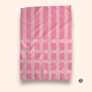 Vintage Pink Shitshow Illusion Kitchen Towel