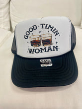 Load image into Gallery viewer, Good Timin Woman Trucker Hat