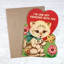 Load image into Gallery viewer, I’m Low Key Obsessed With You - Cute Valentine Love Card