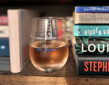 Load image into Gallery viewer, Non-Fiction Wine Glass | Stemless | Unique Gift | Bookish