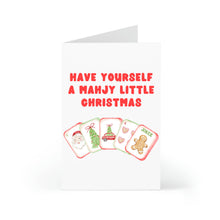 Load image into Gallery viewer, Mahjong Christmas Card 2026 Holiday Greeting Cards