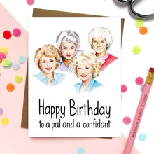 Load image into Gallery viewer, Golden Friendship | Pop Culture Birthday Card