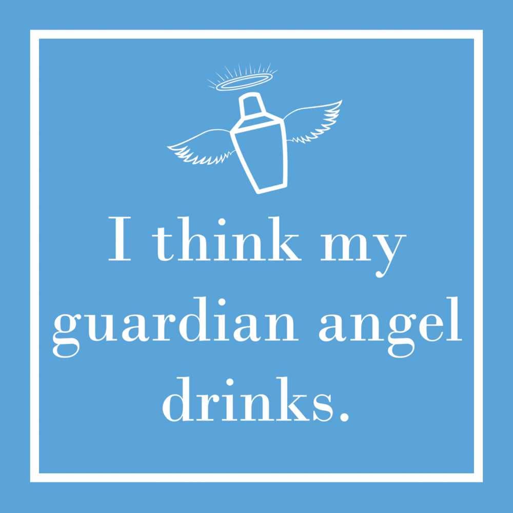 My Guardian Angel Beverage Napkin