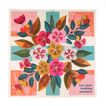 Load image into Gallery viewer, Use Your Fucking Manners - Funny Cocktail Napkins