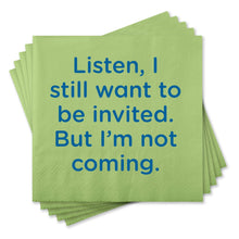 Load image into Gallery viewer, Funny Cocktail Napkins - Want to be invited
