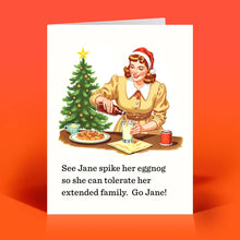 Load image into Gallery viewer, Funny Christmas Card – JANE EGGNOG