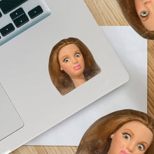 Load image into Gallery viewer, Funny Doll Face – Vinyl Sticker