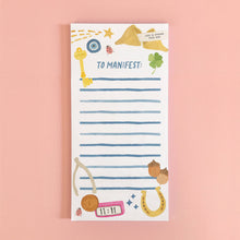 Load image into Gallery viewer, Manifesting Notepad | Good Luck Charm Manifesting Notepad