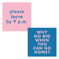 Double Sided Funny Cocktail Napkins | Home/9 PM